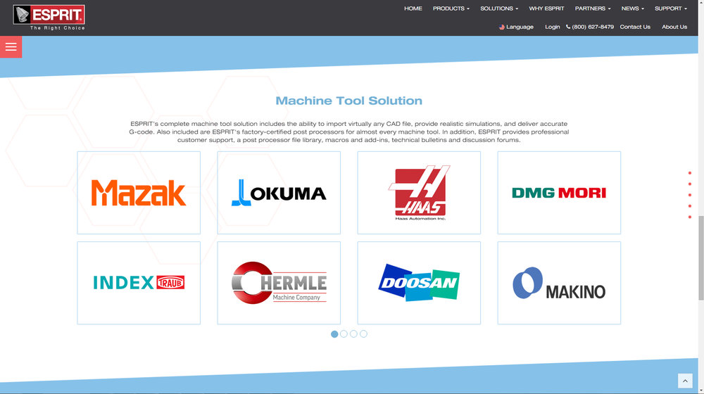 ESPRIT CAD/CAM Software má nové webové stránky a logo